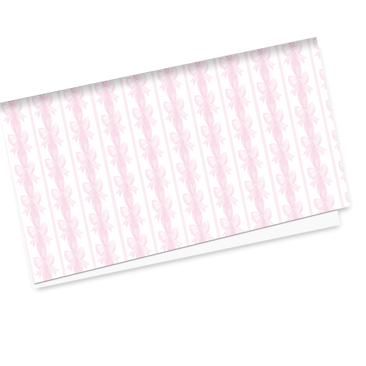 Pink Bows Wrapping Paper