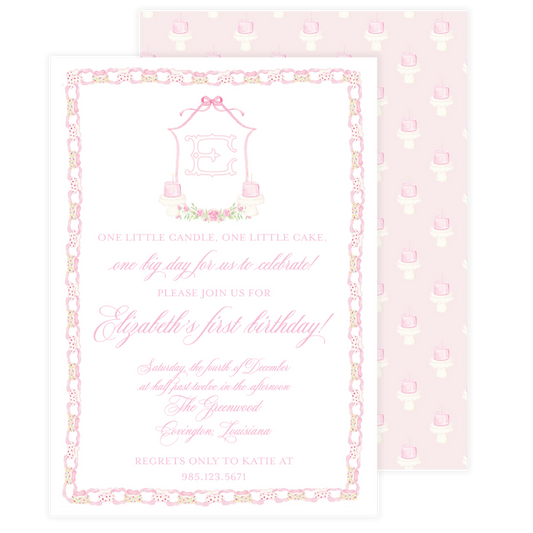 Vintage Celebration Birthday Invitation