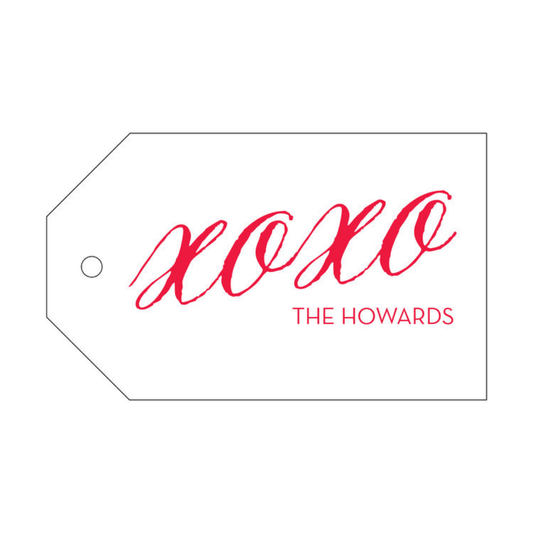 XOXO, Letterpress/Foil Holiday Tags