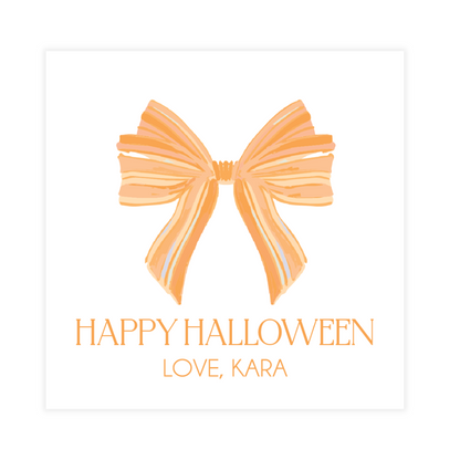 Orange Bow Halloween Enclosure Card