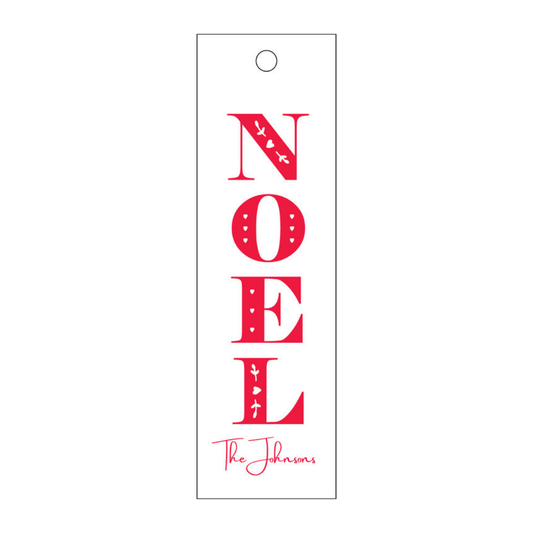 Noel Long Letterpress/Foil Holiday Tags