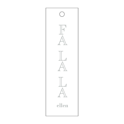 Falala Long Letterpress/Foil Holiday Tags