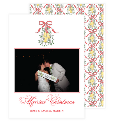 Mistletoe Holiday Card