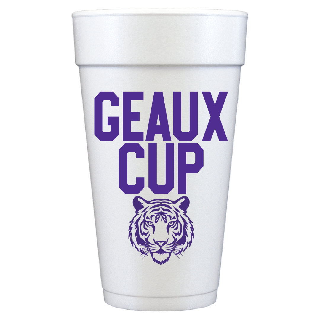 Geaux Cup LSU Foam Cups