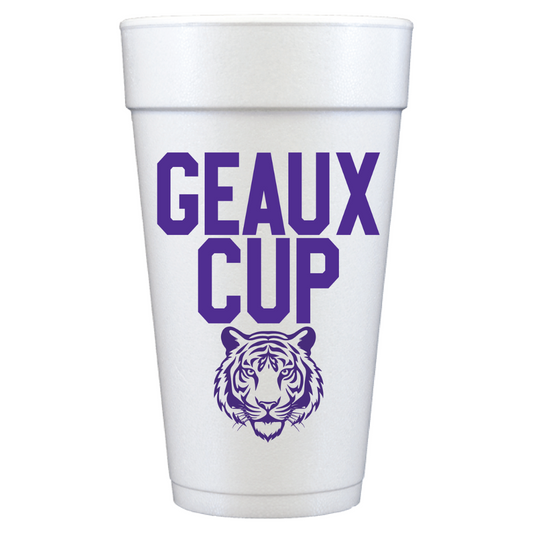 Geaux Cup LSU Foam Cups