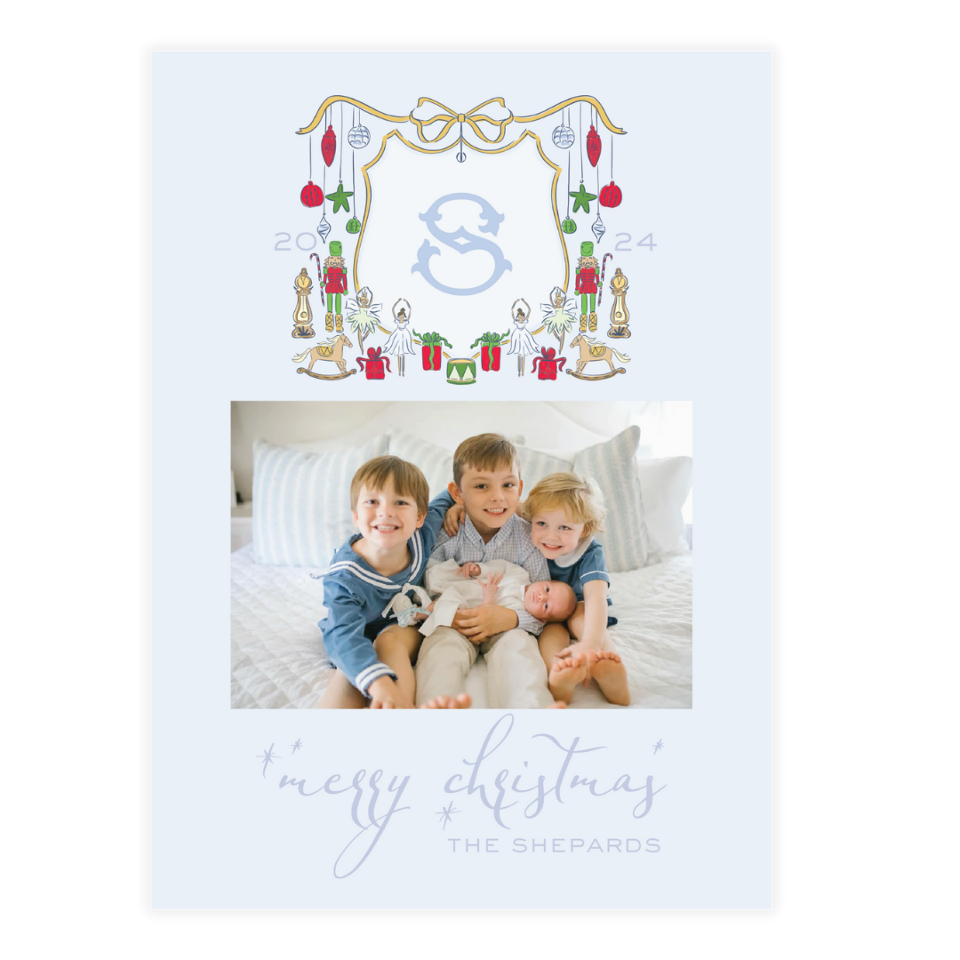 Nutcracker Crest Holiday Card