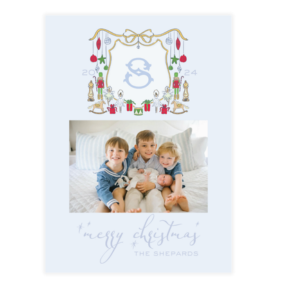 Nutcracker Crest Holiday Card