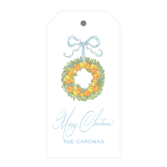 Citrus Wreath Gift Tag