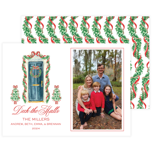 Deck the Halls Holiday Door Card