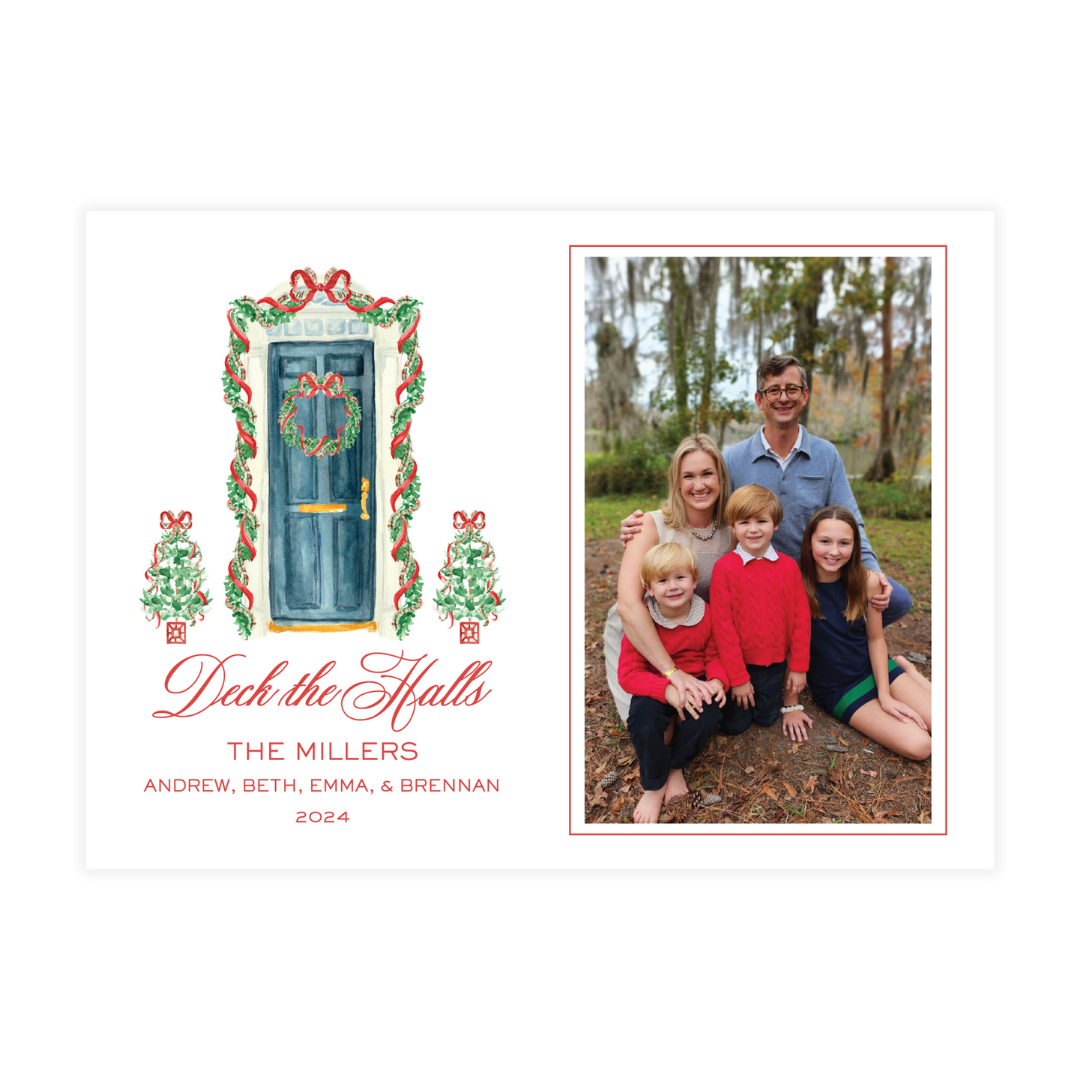 Deck the Halls Holiday Door Card