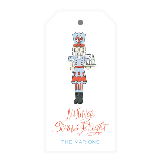 Nutcracker Bartender Gift Tag