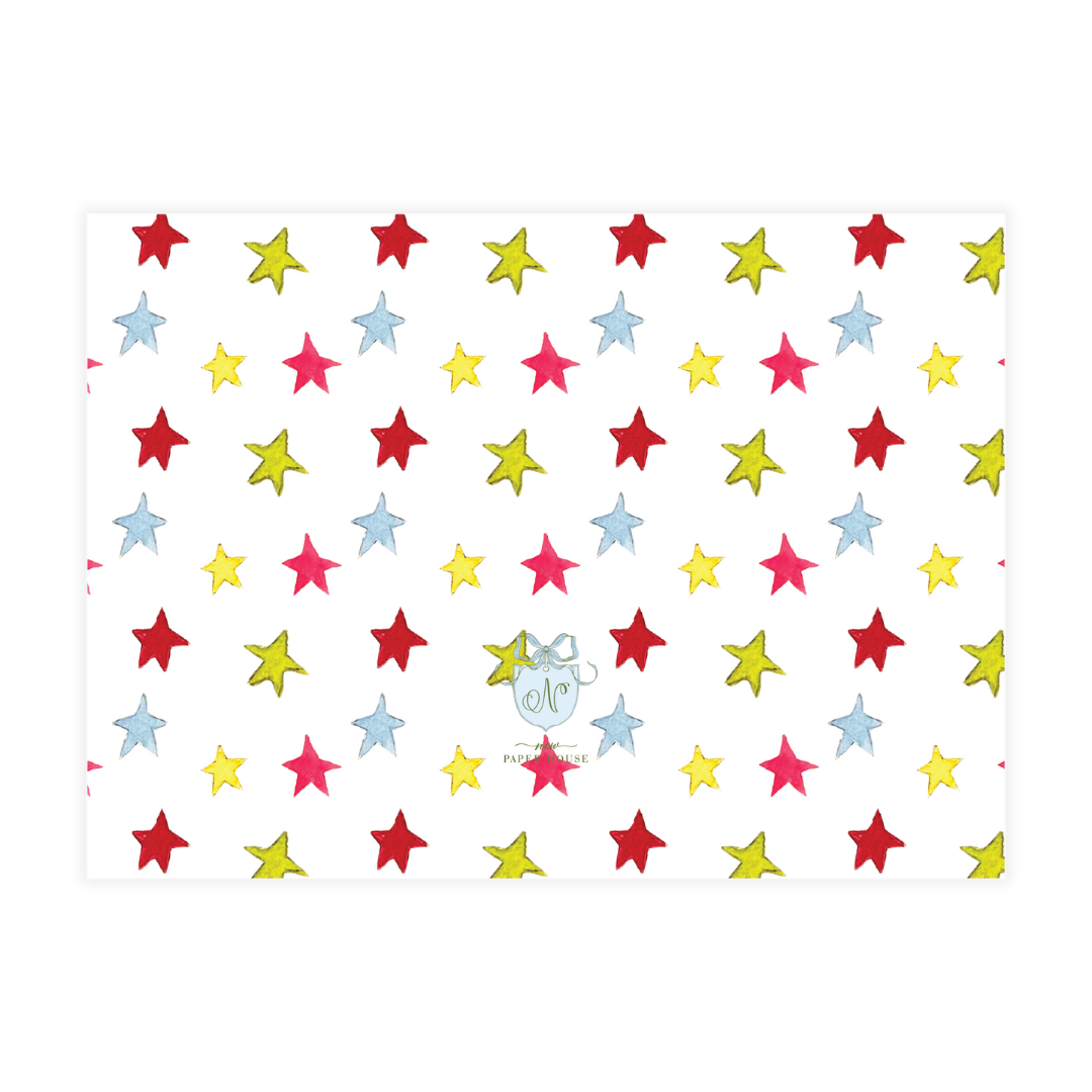 Festive Trees & Stars Holiday Card