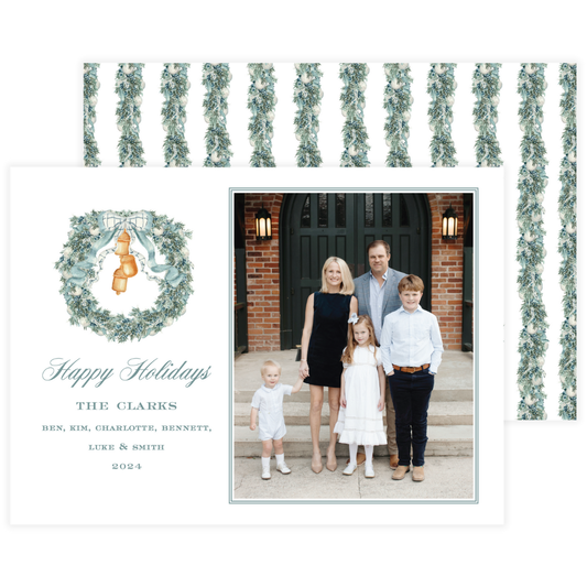 Juniper Wreath Landscape Holiday Card