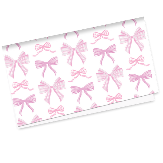 Pink Bows Wrapping Paper