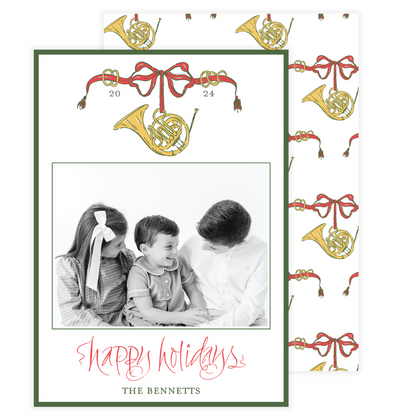 Trumpet Crest Holiday Card