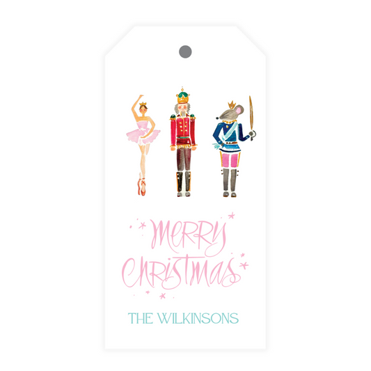 Colorful Nutcracker Gift Tag