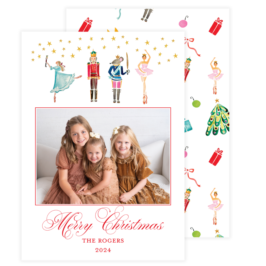 Nutcracker with Stars Holiday Card