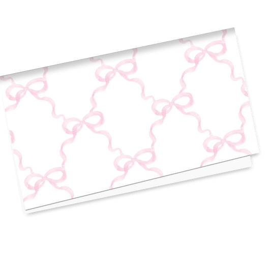 Pink Bow Trellis Wrapping Paper