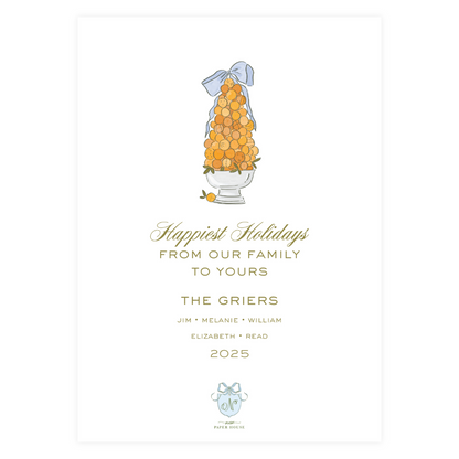 Orange Holiday Card