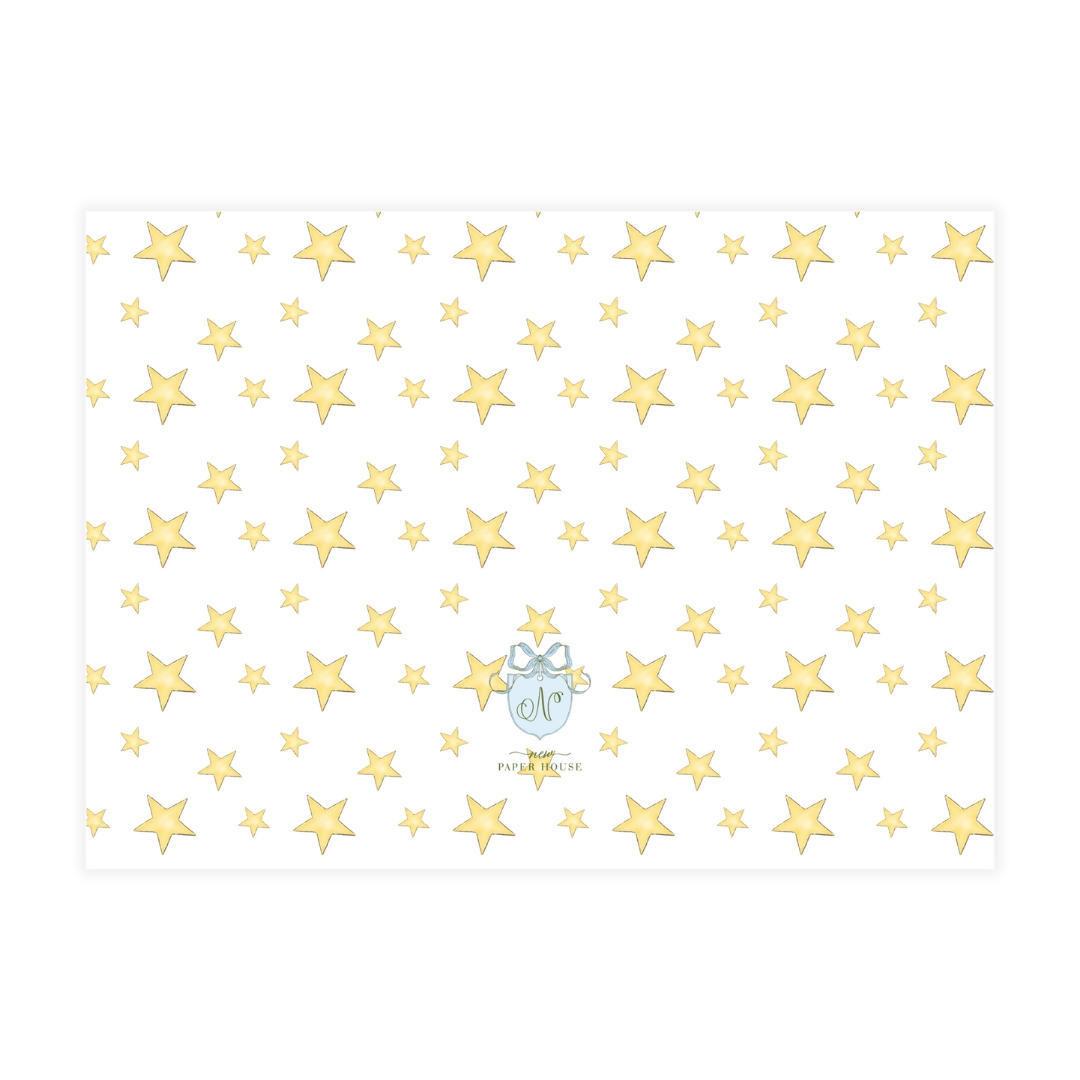 May Your Days Be Merry & Bright Stars Holiday Card