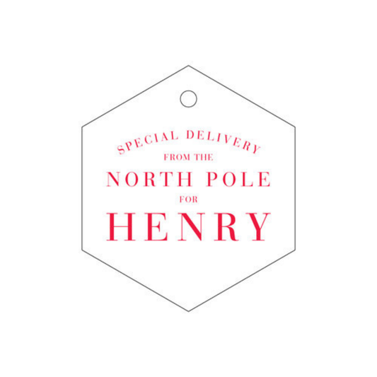 From The North Pole One Letterpress/Foil Holiday Tags