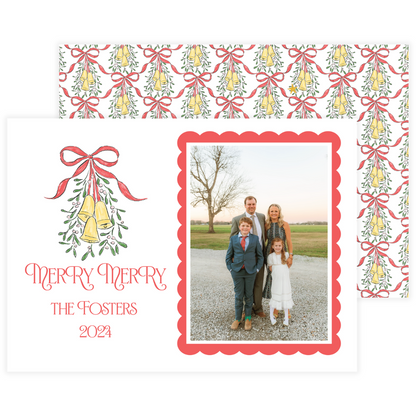 Mistletoe Landscape Holiday Card