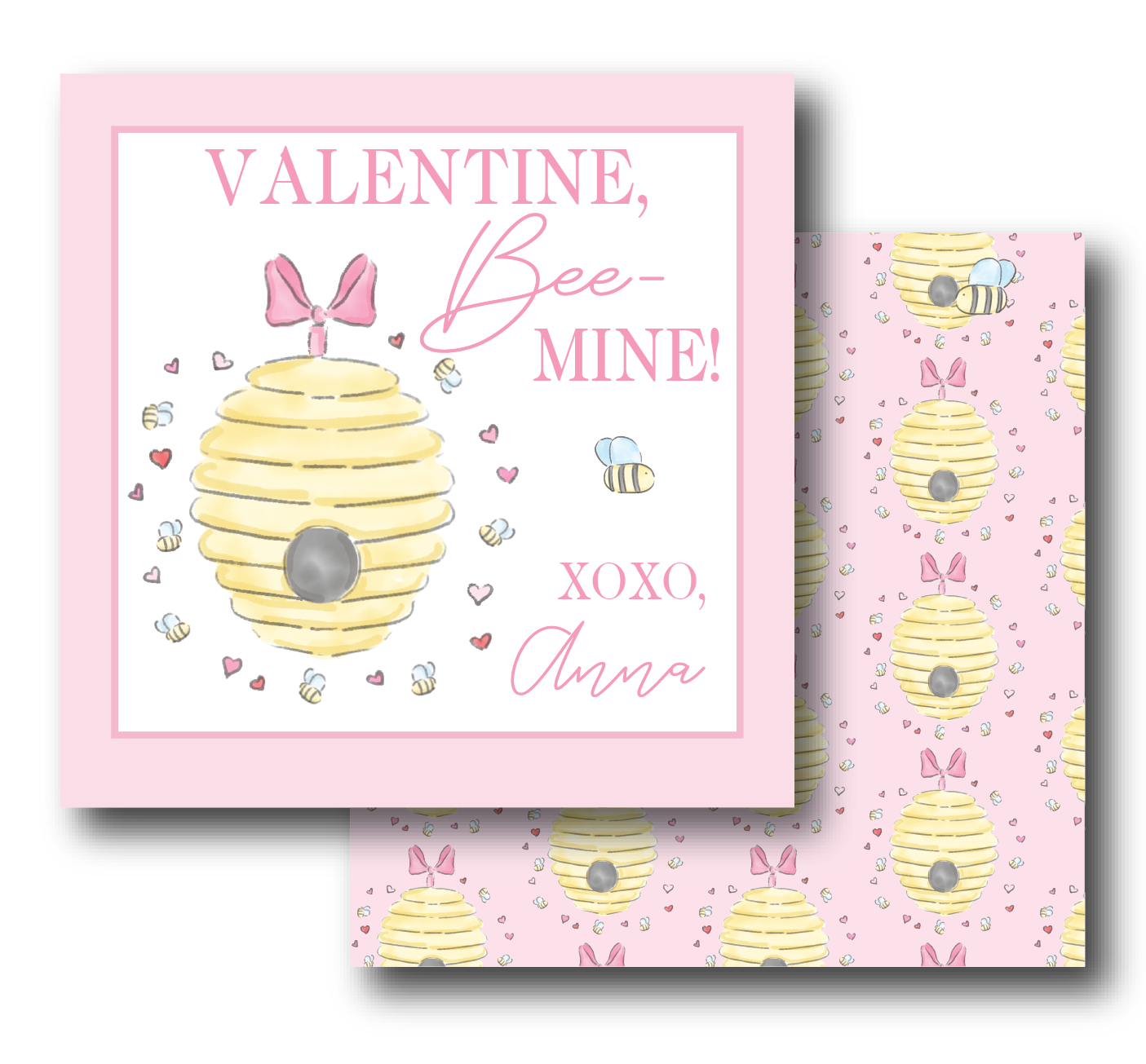 Bee-Mine Valentine's Enclosure Card