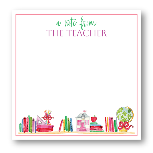 School Supplies Notepad