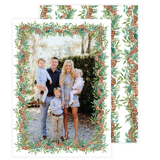 The Woodlands Garland Frame Holiday Card