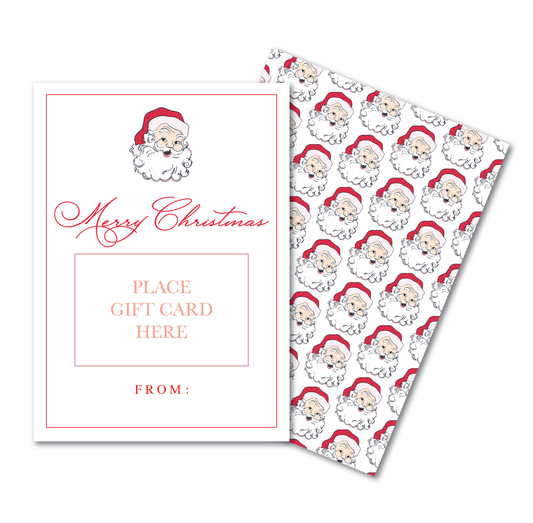 Santa Holiday Gift Card Holder with Envelope