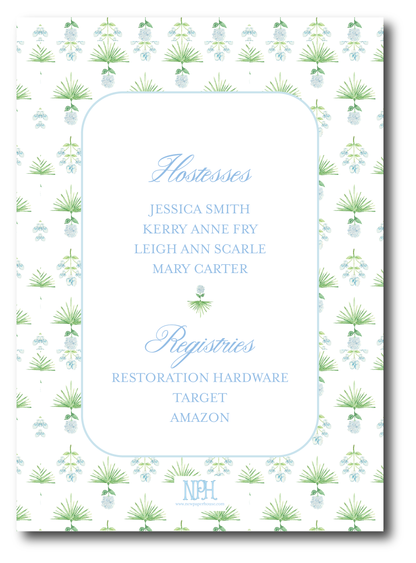 Coastal Elegance Bridal Shower Invitation