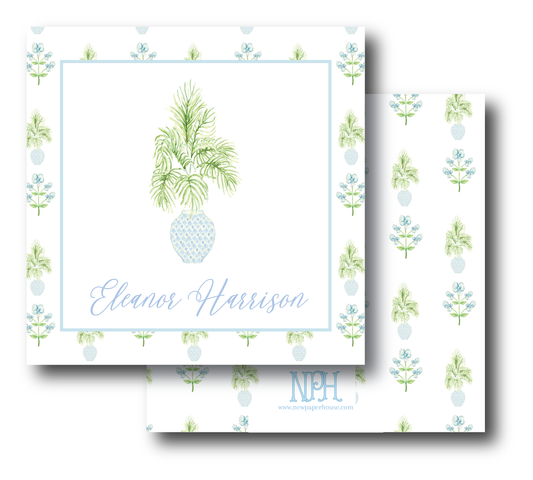 Watercolor Coastal Palm Enclosure Card