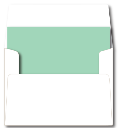 Squiggly Blue Green Frame Stationery Set