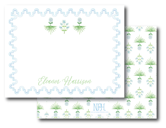 Coastal Flowers Stationery Set