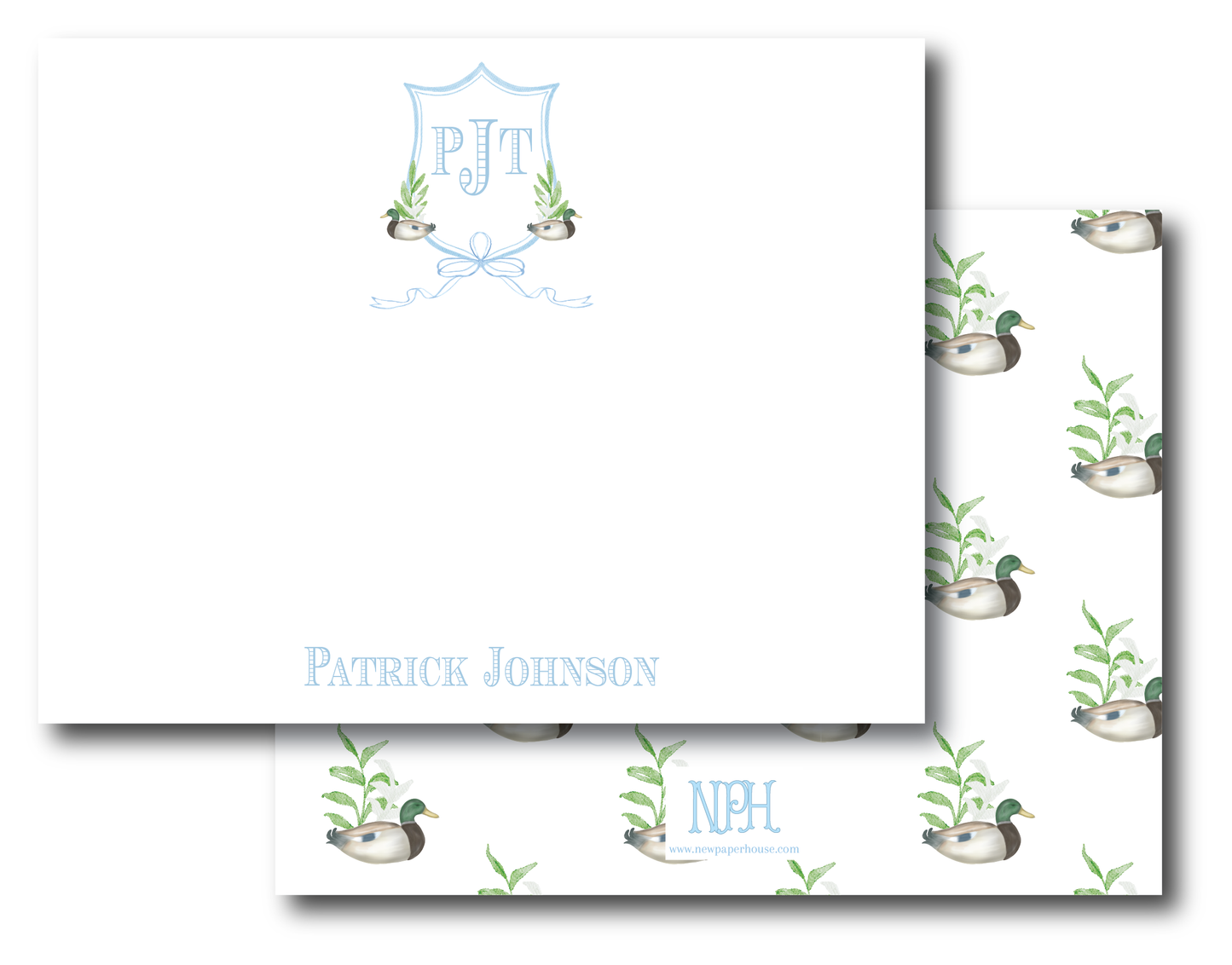 Duck Crest Stationery Set