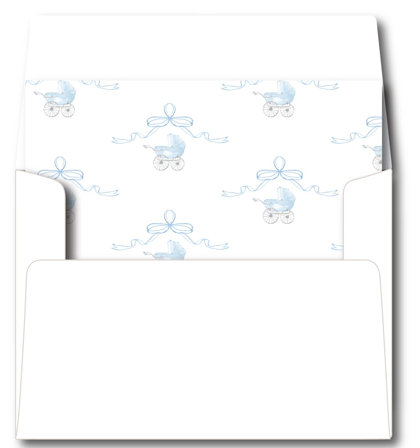 Blue Carriage Crest Stationery Set