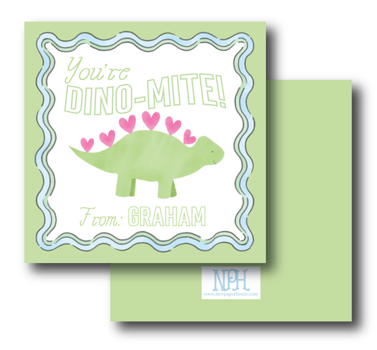 Dino-Mite Valentine's Enclosure Card