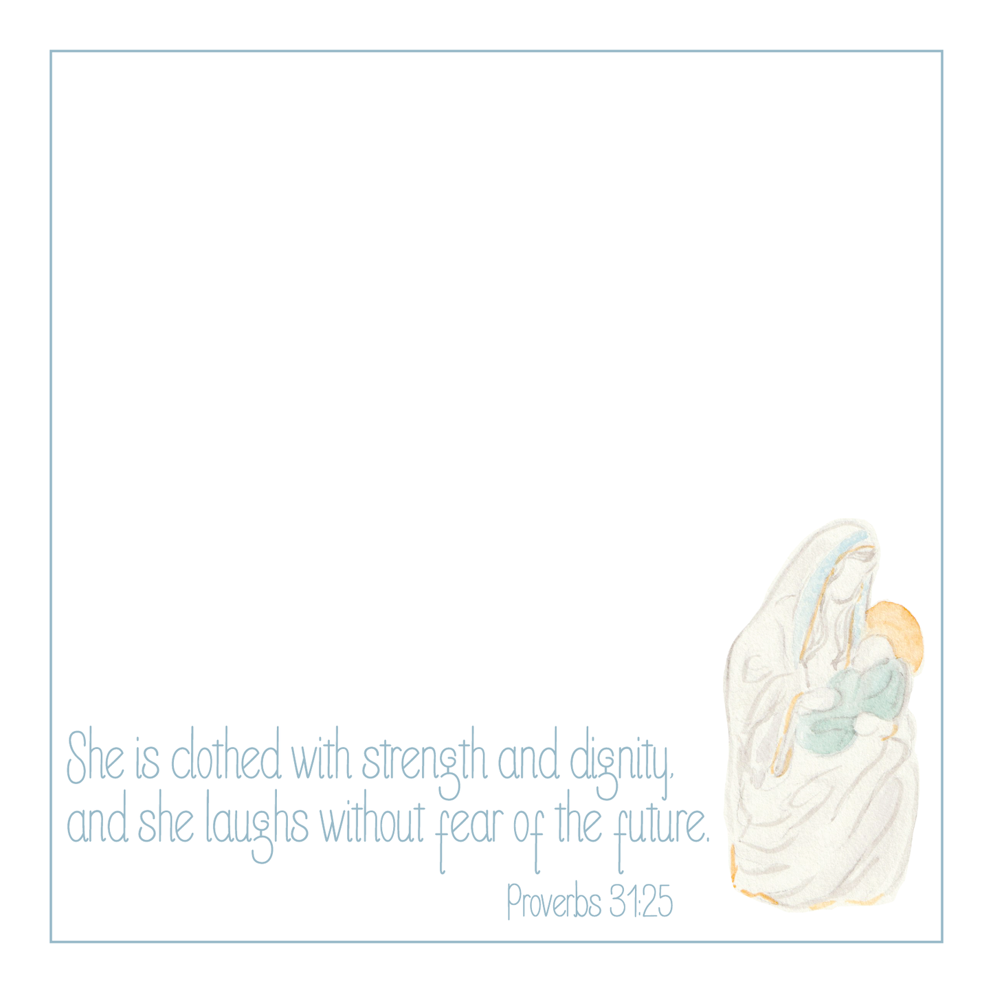 Ready to Ship -She is Clothed Scripture