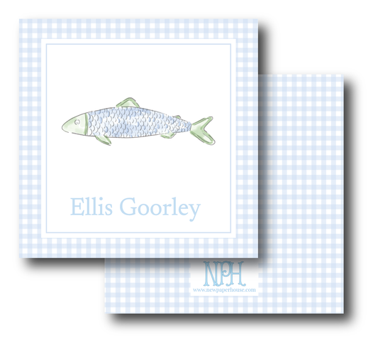 Blue/Green Fish Enclosure Card