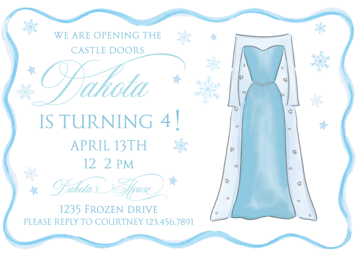 Frozen Birthday Invitation