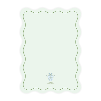 Green MERRY Wavy Card (Color Can Be Changed)