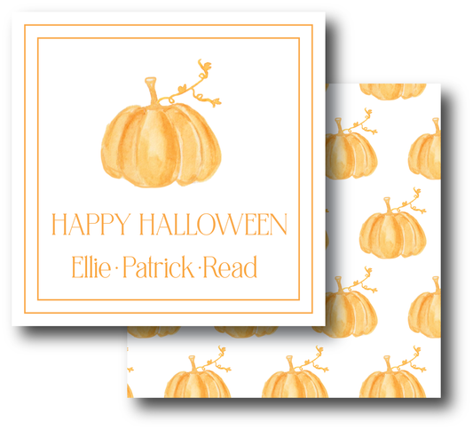 Orange Pumpkin Enclosure Card