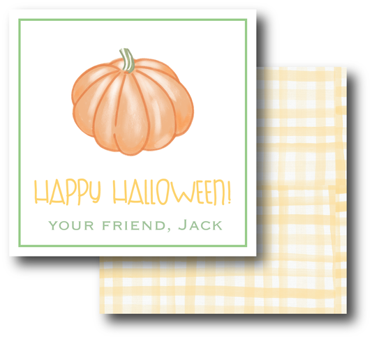 Green & Orange Pumpkin Enclosure Card