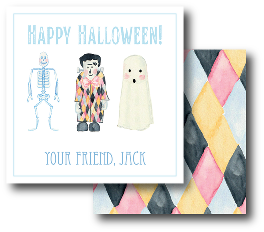 Monsters, Ghosts & Skeletons Blue Enclosure Card