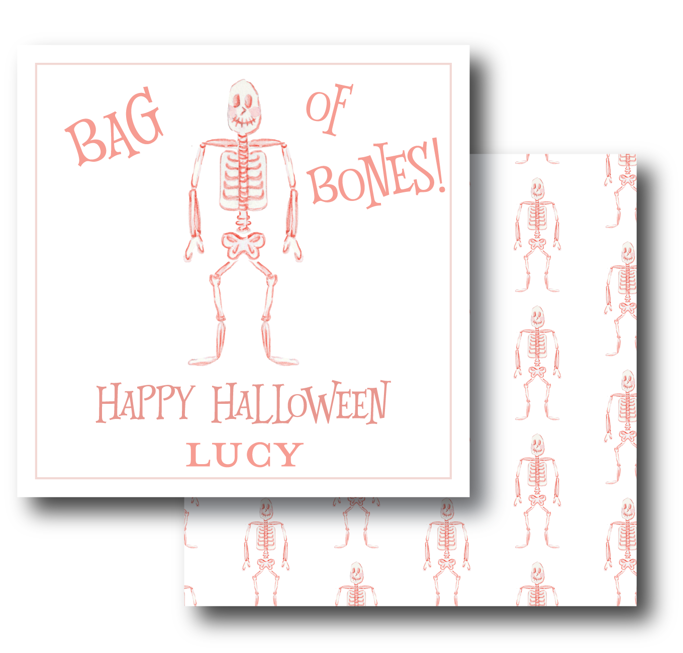 Bag of Bones Pink Enclosure Card