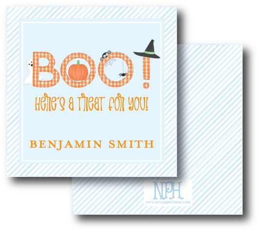 Boo -Blue -  Enclosure Card