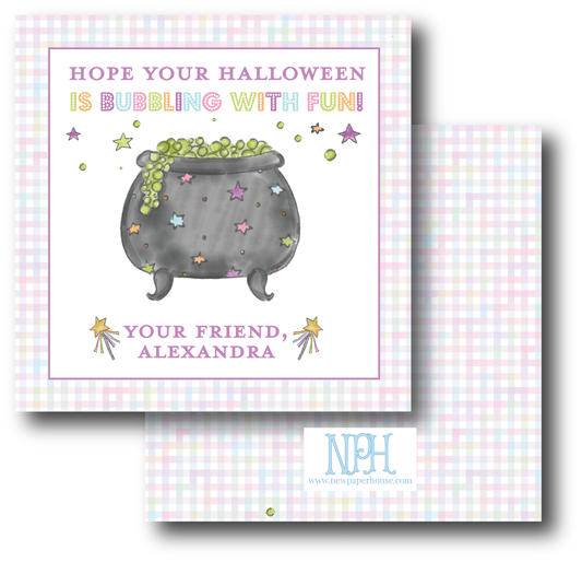 Bubbling With Fun Halloween  (multi color) Enclosure Card