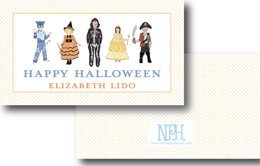 Happy Halloween Costumes (Horizontal) Enclosure Card