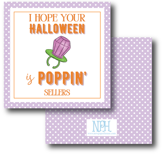 Poppin' Halloween (Purple) Enclosure Card