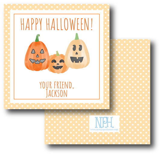 Jack - O - Lanterns Halloween Enclosure Card
